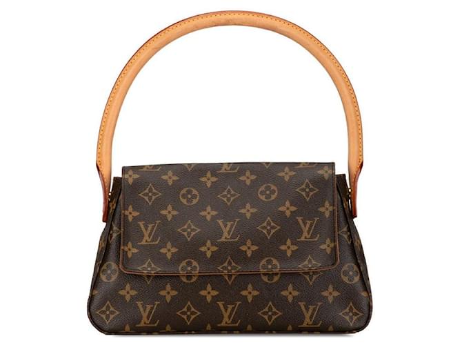 Louis Vuitton Mini Looping Shoulder Bag Canvas Shoulder Bag Mini Looping in Good condition Cloth  ref.1386276