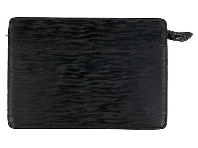 Bolso de mano de cuero Louis Vuitton Pochette Homme M52522 en buen estado  ref.1386285