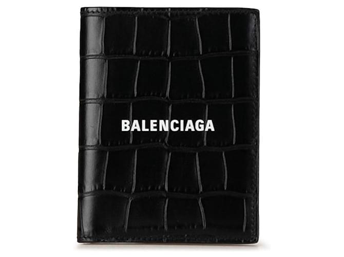 Balenciaga Cash Vertical Bifold Wallet Leather Short Wallet 681579 in Excellent condition  ref.1386322