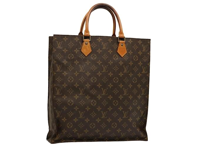 Bolsa de mão LOUIS VUITTON Monogram Sac Plat M51140 Autenticação de LV 74164 Monograma Lona  ref.1386387