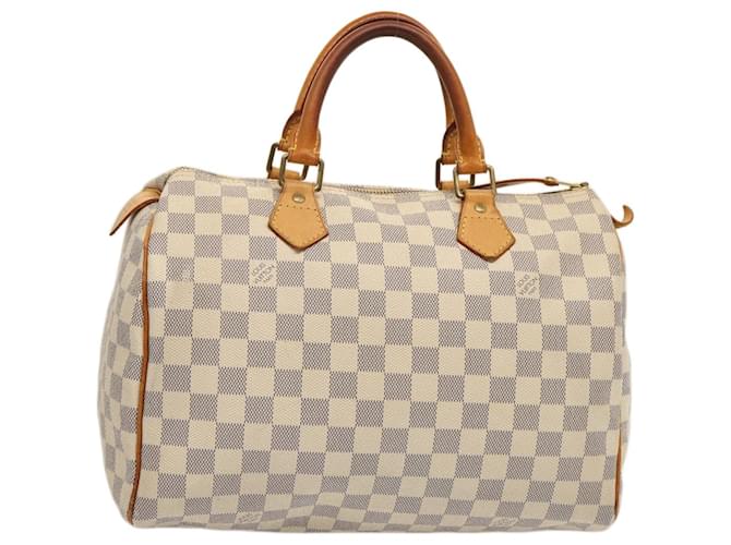 Bolso de mano LOUIS VUITTON Damier Azur Speedy 30 N41533 LV Auth yk12518  ref.1386392