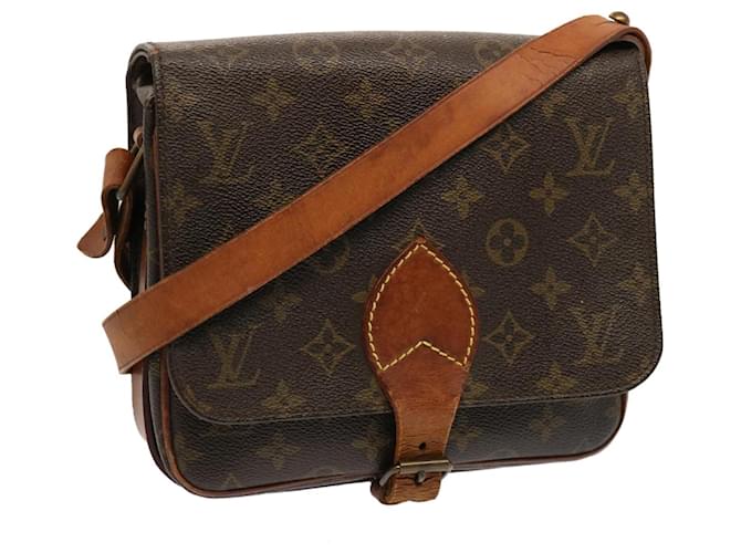 LOUIS VUITTON Monogram Cartouchiere MM Shoulder Bag M51253 LV Auth 74130 Cloth  ref.1386414