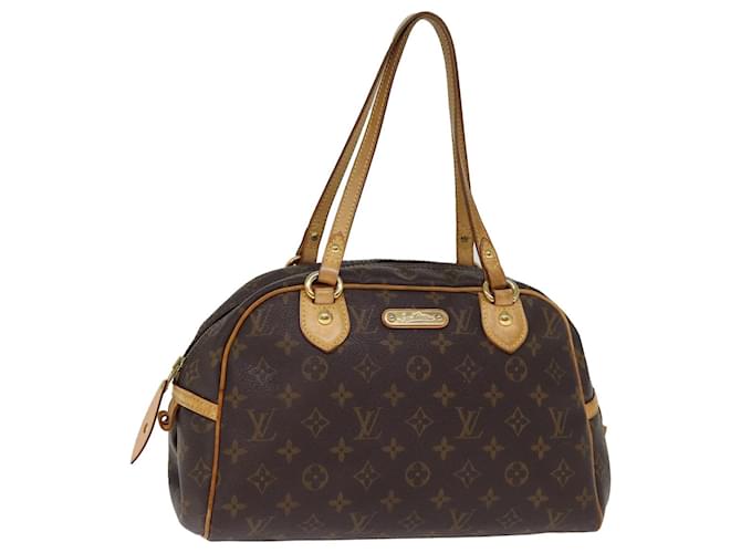 LOUIS VUITTON Sac à main Monogram Montorgueil PM M95565 Auth LV 74752 Toile Monogramme  ref.1386417