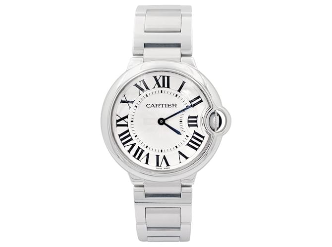 Cartier watch, "Ballon Bleu", steel.  ref.1386483