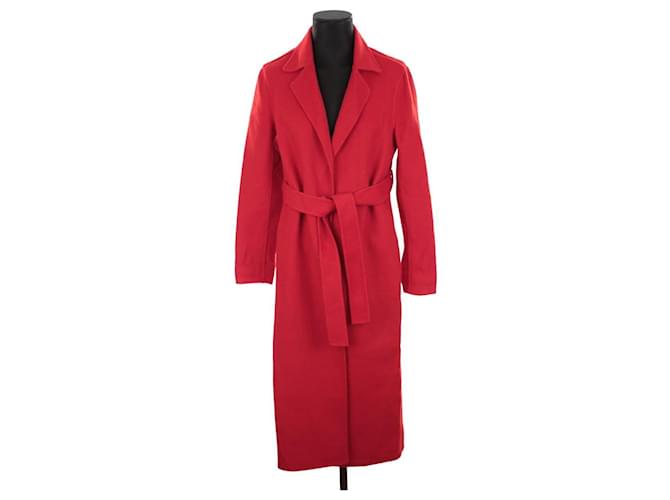 Claudie Pierlot Wool coat Red  ref.1386519