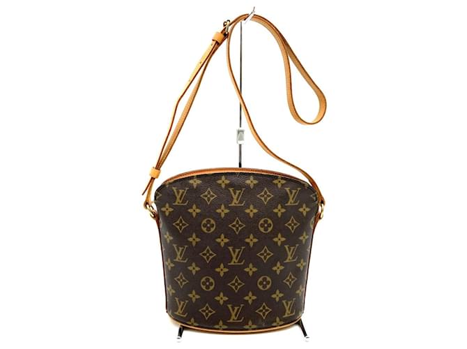 Louis Vuitton Drouot Marrone Tela  ref.1386549