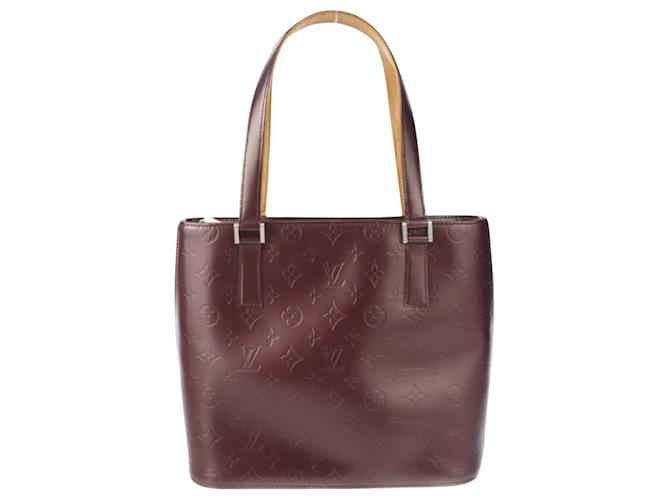 Louis Vuitton Stockton Roxo Couro  ref.1386578