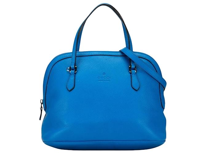 Gucci Dôme Azul Couro  ref.1386621