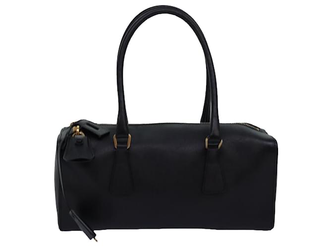 Prada Saffiano Preto Couro  ref.1386707