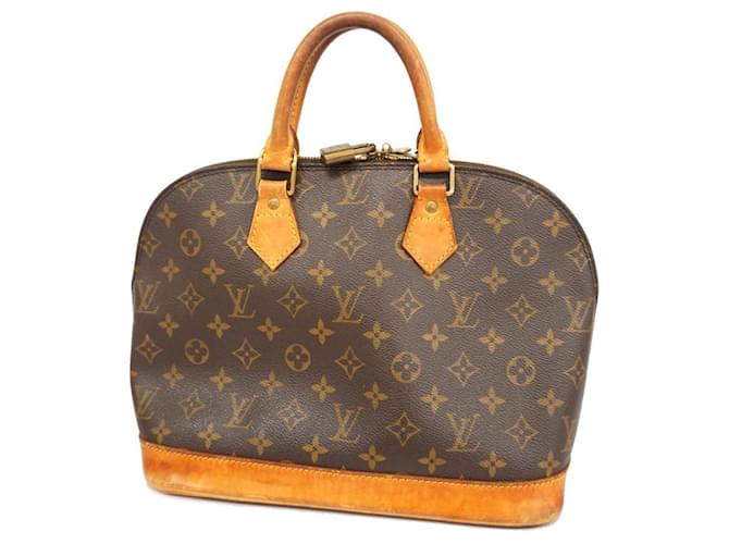 Louis Vuitton Alma Marrom Lona  ref.1386737