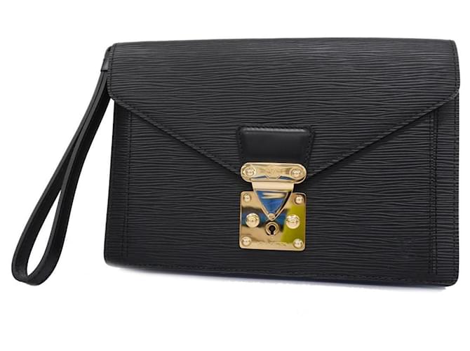 Louis Vuitton Sellier Drangonne Black Leather  ref.1386751