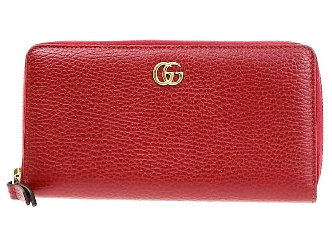 Gucci GG Marmont Roja Cuero  ref.1386767