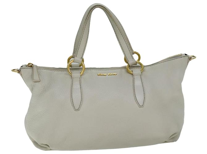 Miu Miu Vitello Beige Pelle  ref.1386942