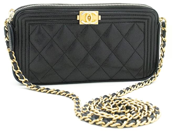 Chanel Wallet On Chain Black Leather  ref.1386971