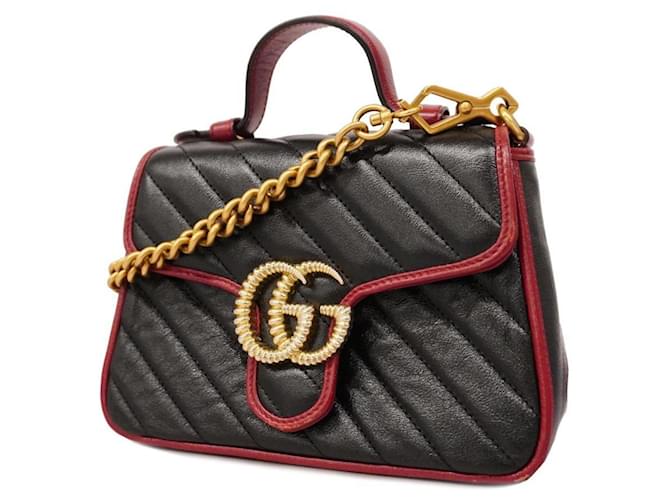 Gucci GG Marmont Black Leather  ref.1386991