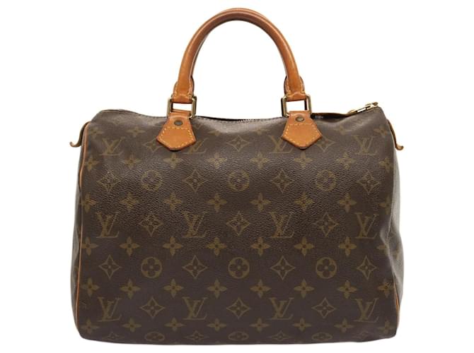 Louis Vuitton Speedy 30 Brown Cloth  ref.1387004