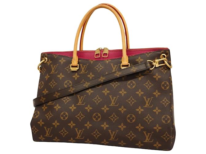 Louis Vuitton Pallas Marrom Lona  ref.1387065