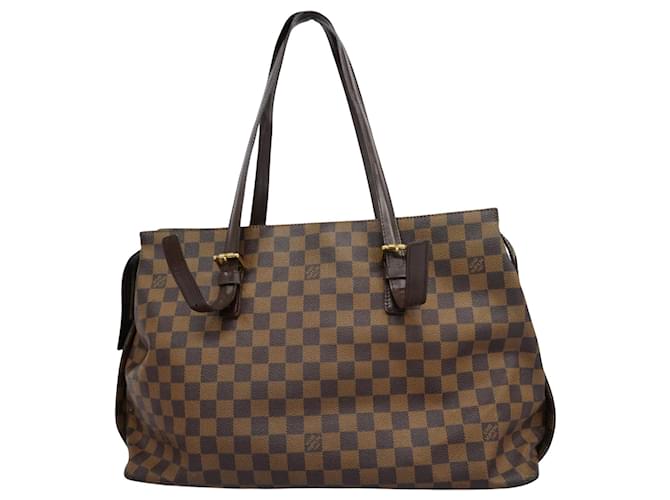 Louis Vuitton Chelsea Brown Cloth  ref.1387105