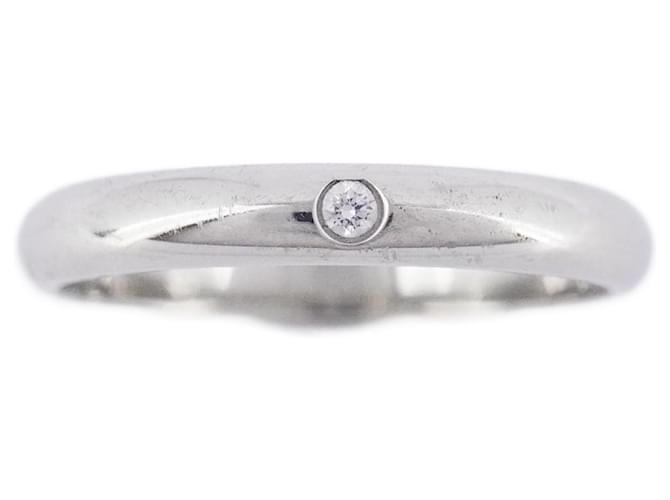 Cartier 1895 Wedding Ring Silvery Platinum  ref.1387112
