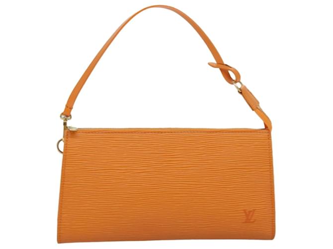 Louis Vuitton Pochette Accessoire Orange Leather  ref.1387123