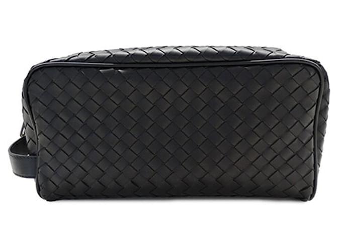 Bottega Veneta Intrecciato Schwarz Leder  ref.1387125