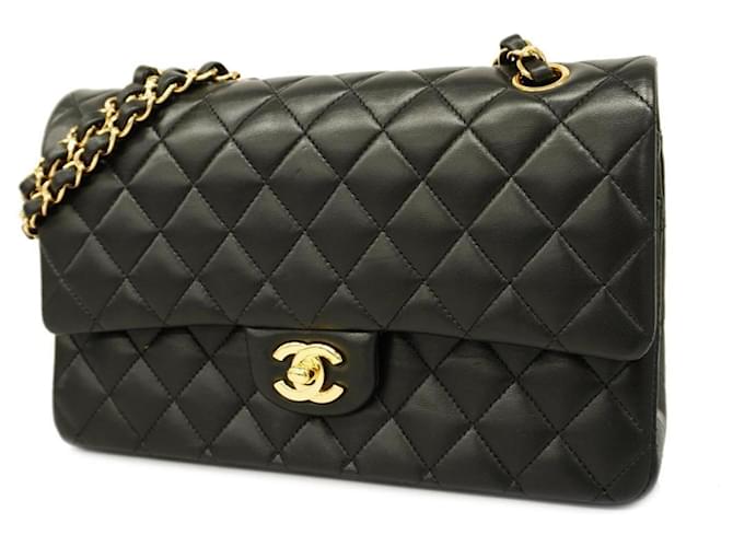 Timeless Chanel intemporal Preto Couro  ref.1387142