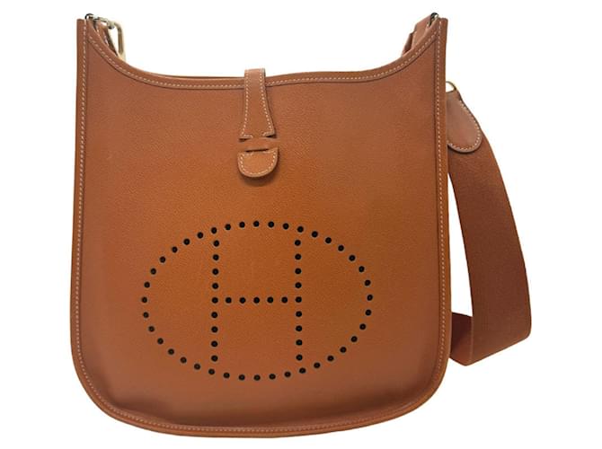 Hermès Evelyne Brown Leather  ref.1387221