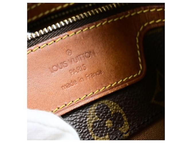 Louis Vuitton Sac Shopping Braun Leinwand  ref.1387243