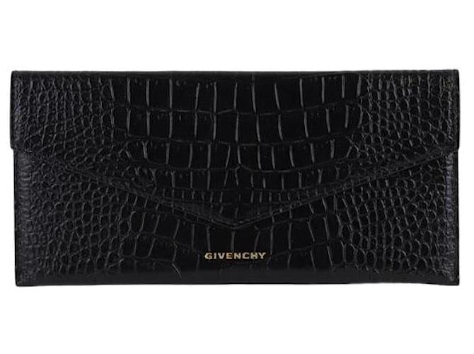 Givenchy Bolso de embrague de cuero Negro  ref.1387296