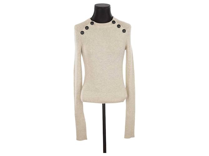 Isabel Marant Etoile PULLOVER AUS BAUMWOLLE Weiß  ref.1387311