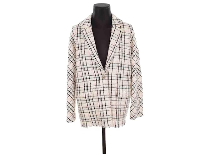 Maje Blazer en coton Beige  ref.1387319