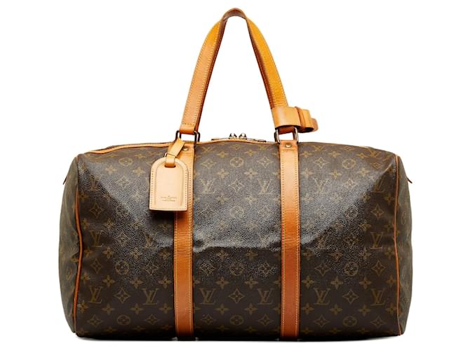 Brown Louis Vuitton Monogram Sac Souple 45 Travel Bag Cloth  ref.1387418