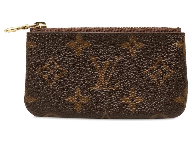 Pochette à monnaie Louis Vuitton Monogram Pochette Cles marron Toile  ref.1387420