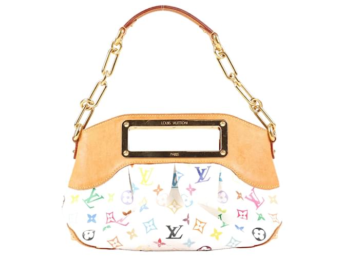 Louis Vuitton Weiße, mehrfarbige Judy MM (M40257) Mehrfarben Leder  ref.1387450