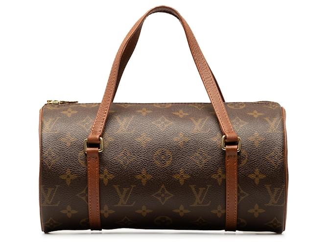 Braune Louis Vuitton-Monogramm-Papillon 26-Handtasche Leder  ref.1387493