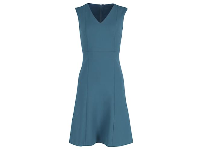 Hugo Boss Boss Sleeveless Dress in Blue Wool  ref.1387548
