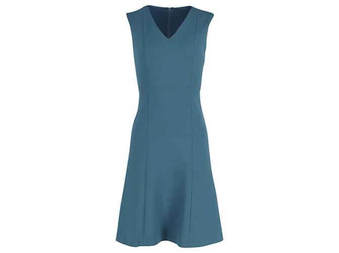 Hugo Boss Robe Boss sans manches en laine bleue  ref.1387548