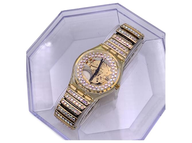 Autre Marque Relógio de pulso especial Hollywood Dream GZ116 de 1990 com caixa Dourado  ref.1387575