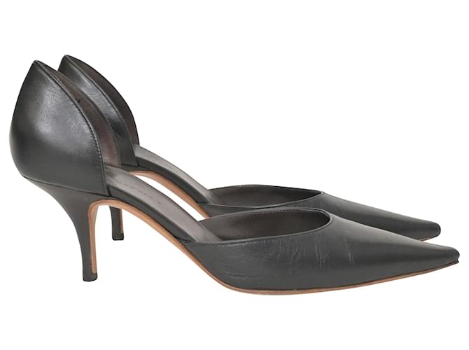 Day Zapatos de tacón Balenciaga Pointy D'orsay en cuero negro  ref.1387578