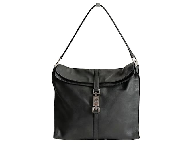 Gucci Jackie shoulder bag in black leather  ref.1387587