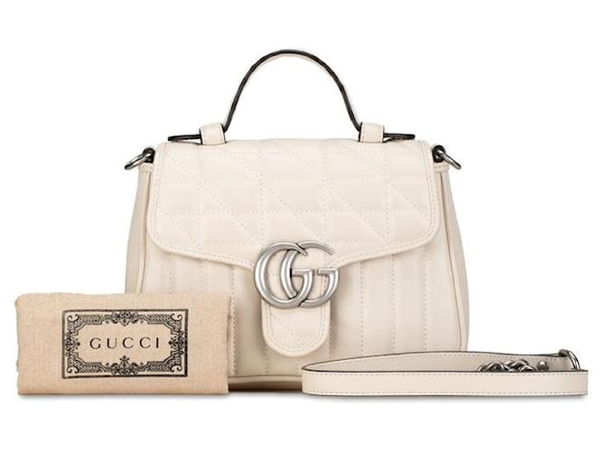 Gucci GG Marmont Leather Top Handle Bag Sac à main en cuir 583571 en excellent état  ref.1387618