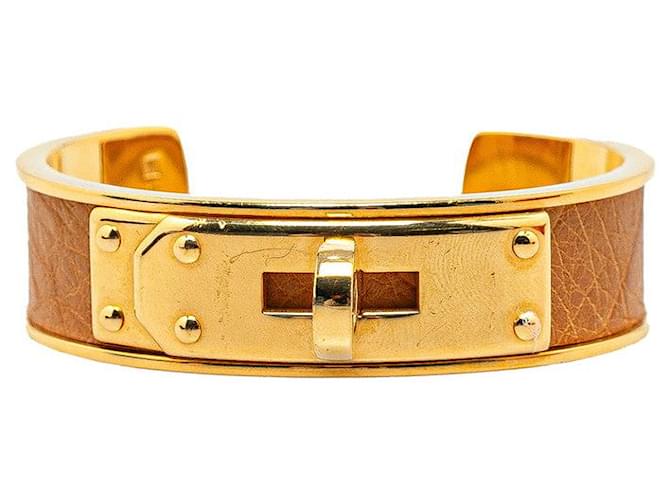 Hermès Brazalete Hermes Courchevel Kelly Brazalete de metal en buen estado  ref.1387626