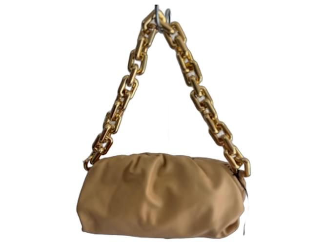 Bottega Veneta Bolsas Bege Couro  ref.1387673