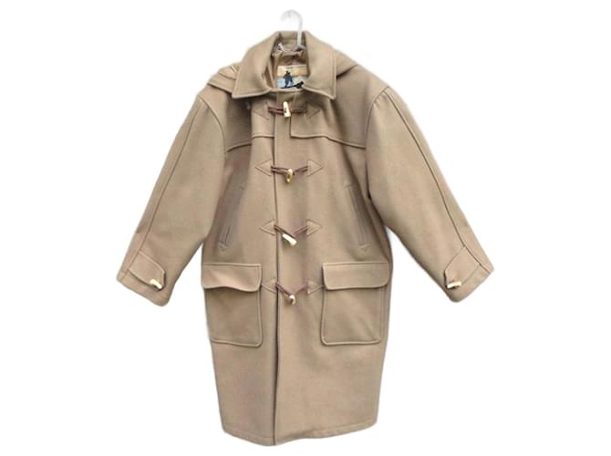 Autre Marque Men Coats Outerwear Beige Polyester Wool  ref.1387677