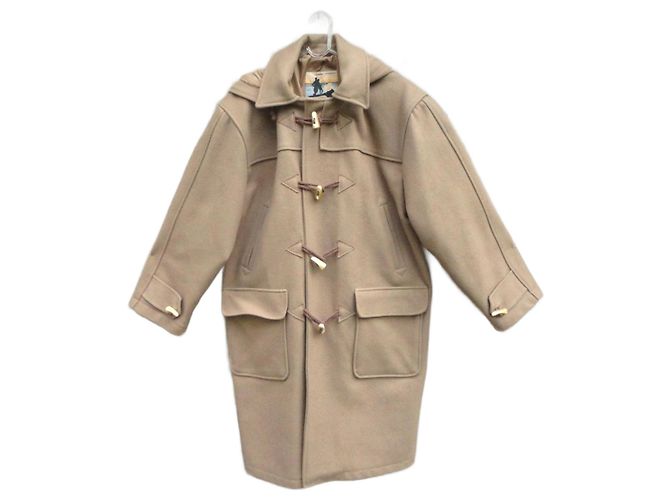 Autre Marque Dumont D'Urville Dufflecoat Beige Wolle