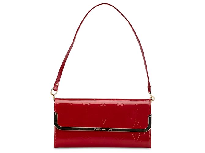Louis Vuitton Red Monogram Vernis Rossmore MM Leather Patent leather  ref.1387691