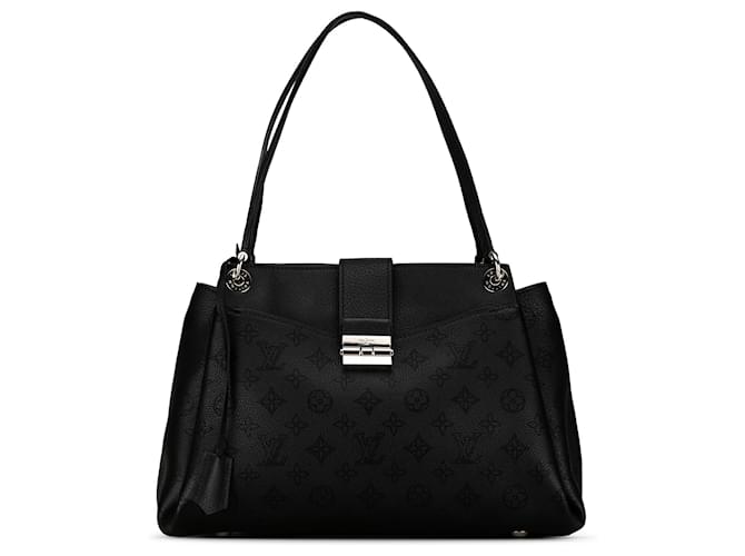 Louis Vuitton Black Monogram Mahina Sevres Leather Pony-style calfskin  ref.1387741