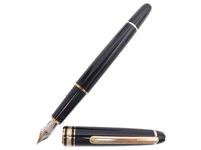 NEUF VINTAGE STYLO PLUME MONTBLANC MEISTERSTUCK 144 EN RESINE FOUNTAIN PEN Résine Noir  ref.1387782