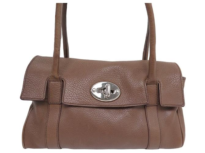 BORSA A MANO MULBERRY BAYSWATER IN PELLE MARRONE BORSA A MANO IN PELLE MARRONE  ref.1387831