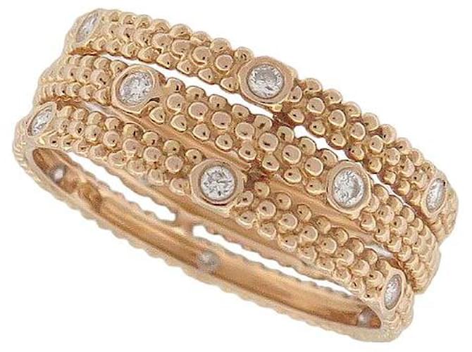 MAUBOUSSIN LE PREMIER JOUR RING AUS 18K ROSÉGOLD DIAMANTEN T56 GOLDENER RING  ref.1387840